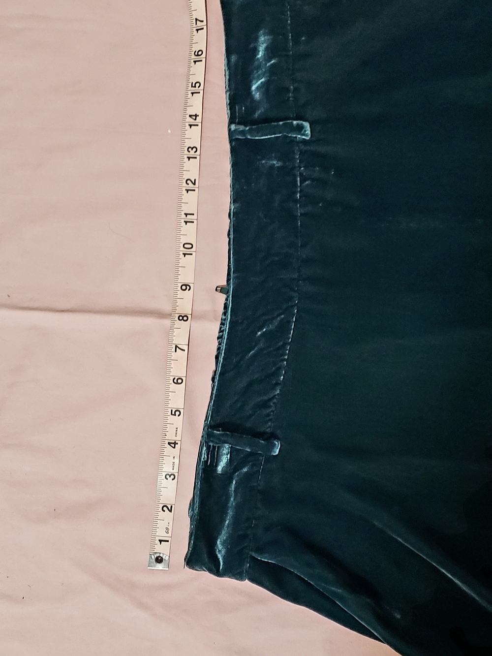 Modcloth Deep Emerald Velvet Midi Skirt - Picture 3 of 4